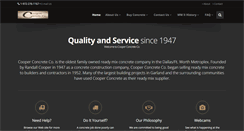 Desktop Screenshot of cooperconcrete.com