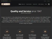 Tablet Screenshot of cooperconcrete.com